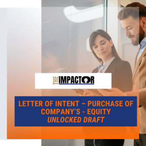 Letter of Intent – Purchase of Company’s – Equity (Study Guide Draft)